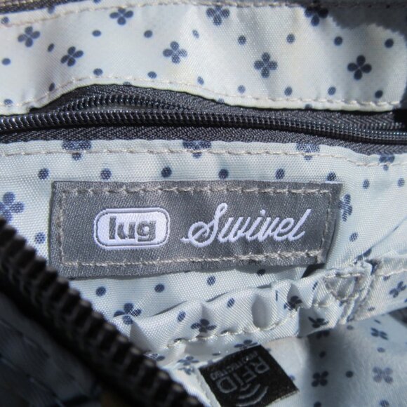 LUG Convertible Lily Gray Crossbody Bag Purse Wallet Swivel Coupe Splits Set - Picture 5 of 12